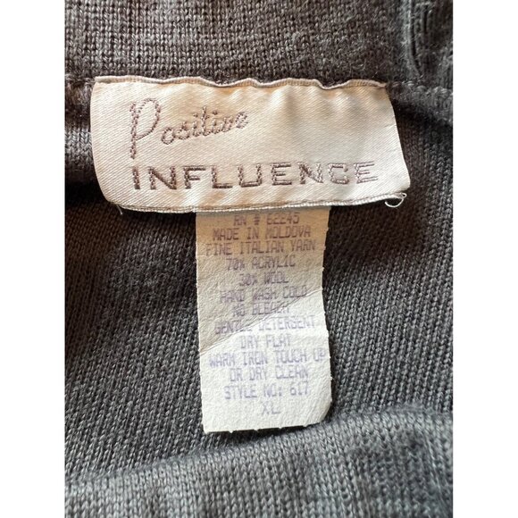 Vintage Positive Influence Grey Wool Blend Long Pull On Maxi Skirt XL - Picture 4 of 7